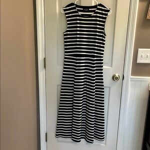 Black and White Striped Dress